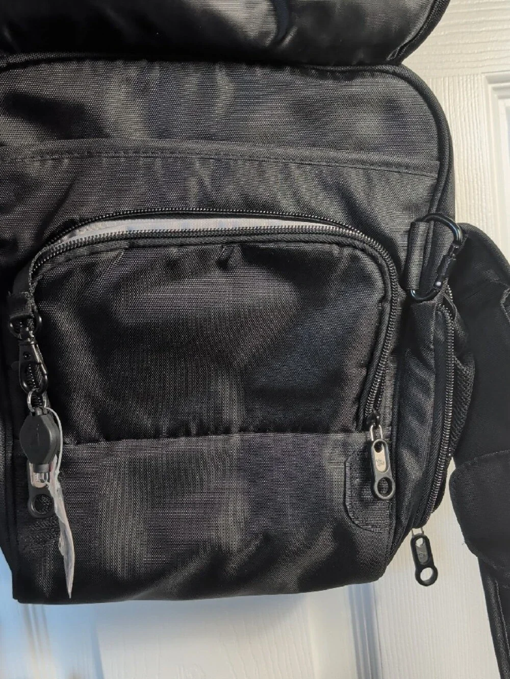 Travelon Black Crossbody Messenger Sling Bag